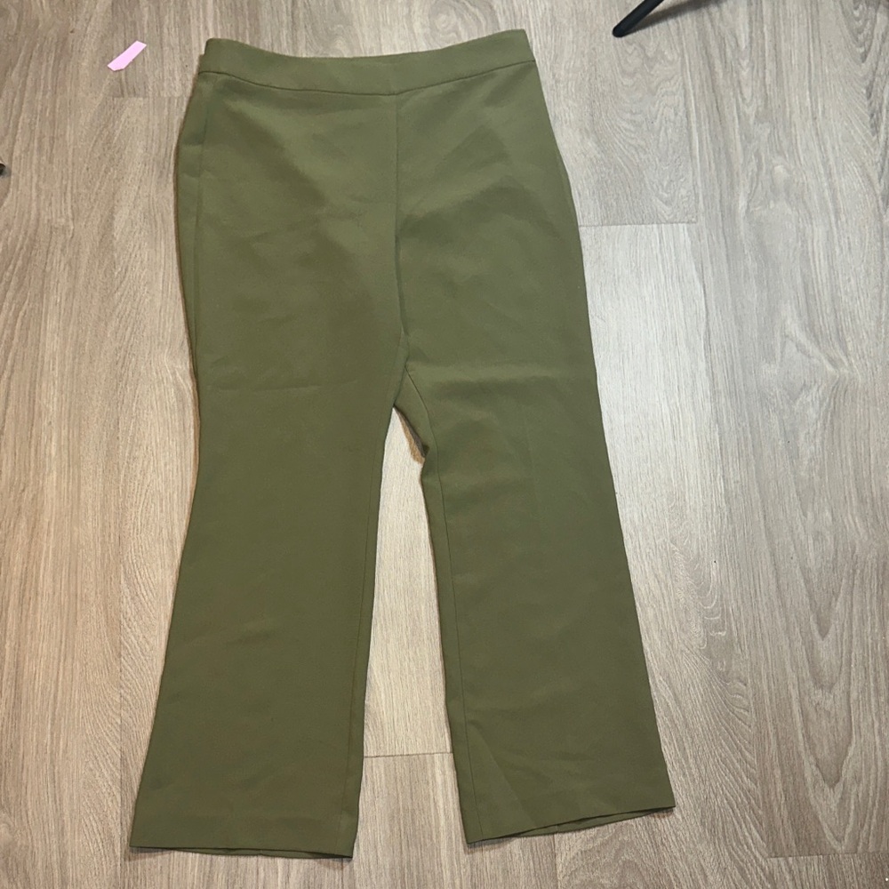 Ann Taylor Sage Green Flare Pants